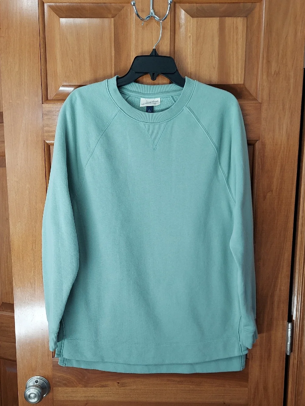 Universal Thread Classic Boho Comfy Crewneck Sweatshirt, Sage Green, Size Large